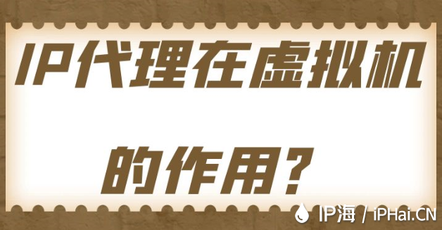 IP代理在虛擬機的作用？