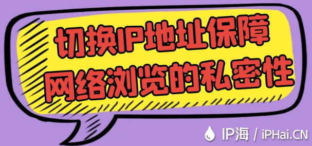 切換IP地址保障網絡瀏覽的私密性